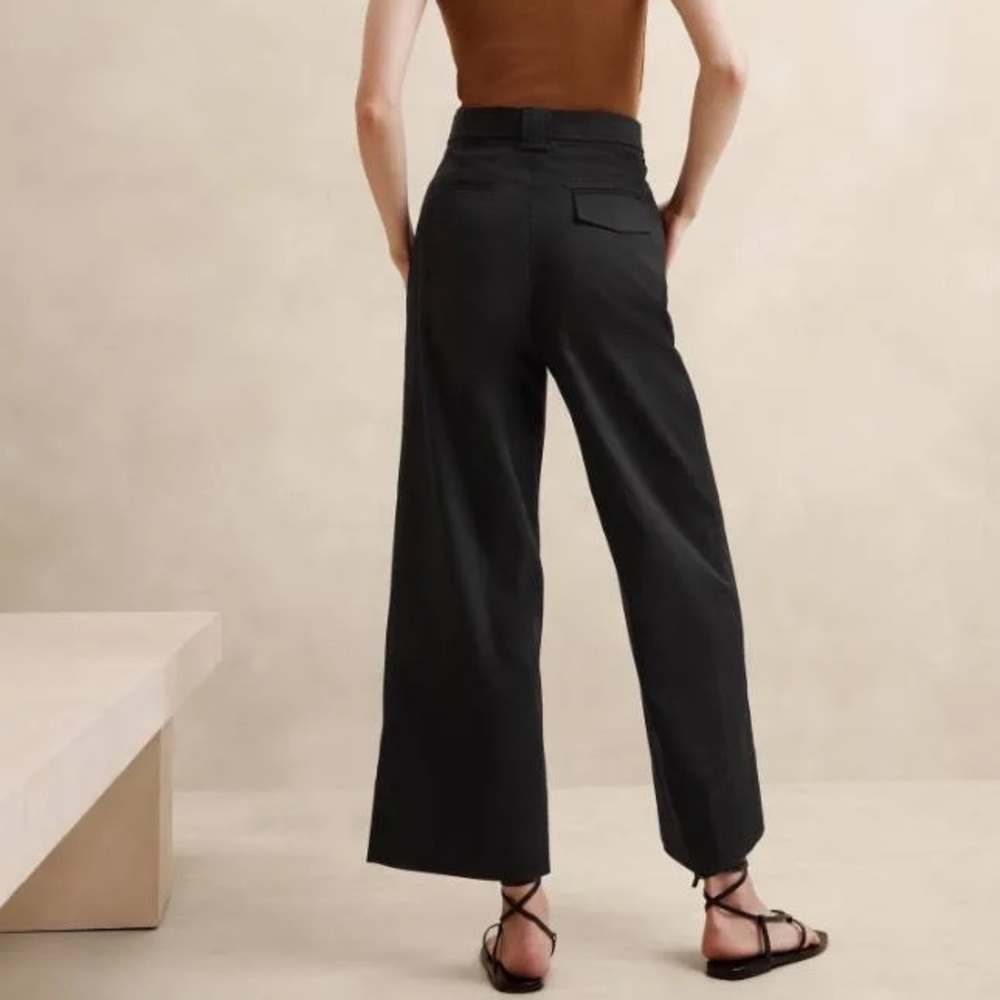 Banana Republic Black Wide-Leg Pants